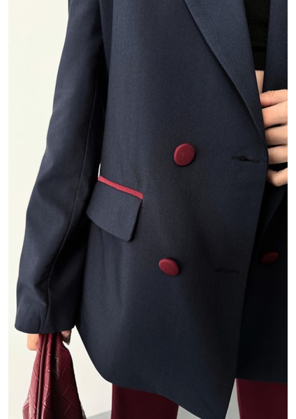 Tasarım Ceket Kaplama Düğmeli - Lacivert modelleri