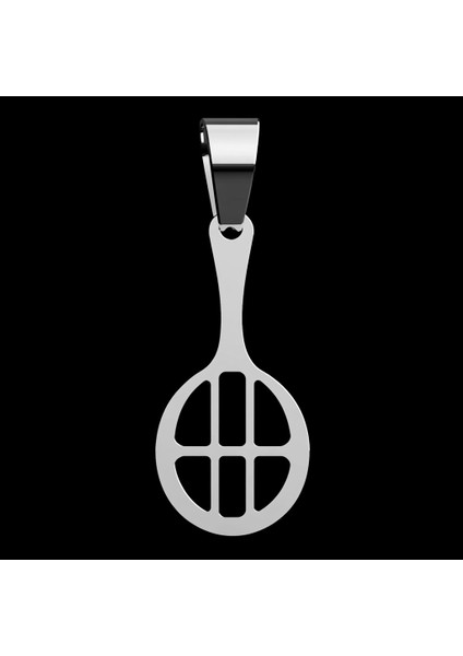 925 Ayar gümüş kolye badminton raketi SM9084