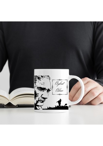 Kişiye Özel Atatürk Silüetli Isimli Kupa Bardak modelleri