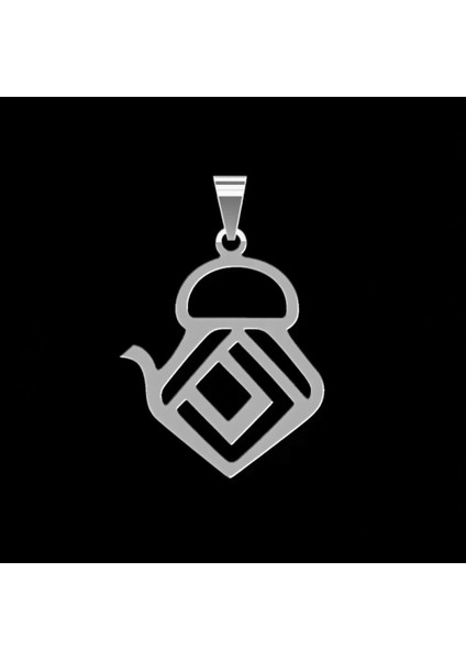 925 Ayar gümüş kolye Çaydanlık SM9110