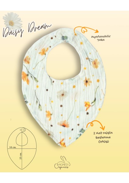 Daisy Dream Yenidoğan Müslin Hediye Kutusu Müslin Emzirme Örtüsü ,önlük,ağız Mendili indirimleri