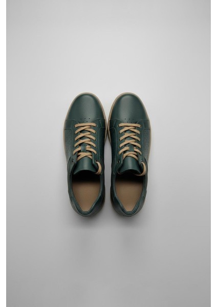 Erkek Deri Sneaker Ayakkabı Haki fiyatları