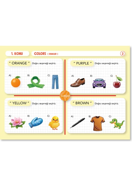 "ilk Adım" Ingilizce Kitabım modelleri