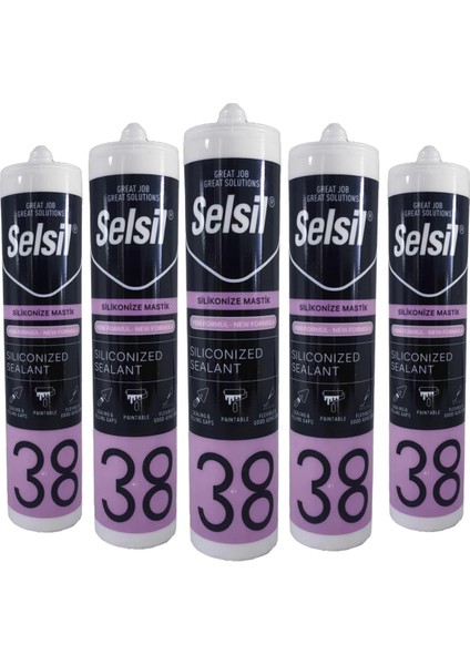 Silikonize Mastik 500 Gr. Antrasit Gri 25 Adet (1koli)