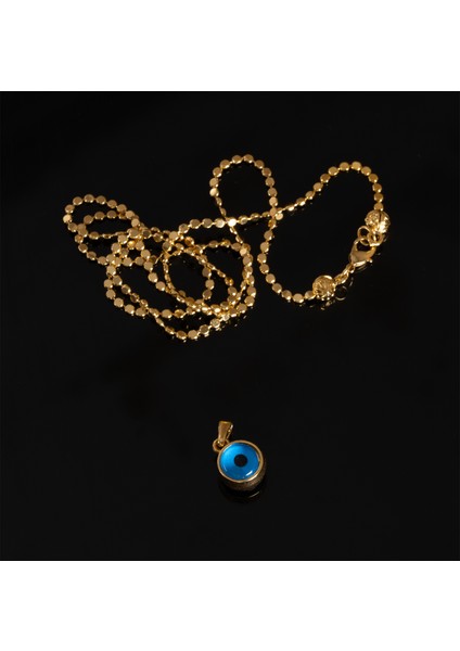 Şık Nazar Boncuklu Kadın Kolye – Zincir ile Birlikte Gönderilir ve 3 Farklı Zincir Seçeneği modelleri