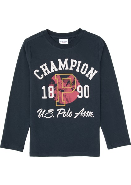 Erkek Çocuk Açık Lacivert Sweatshirt 50316507-VR059