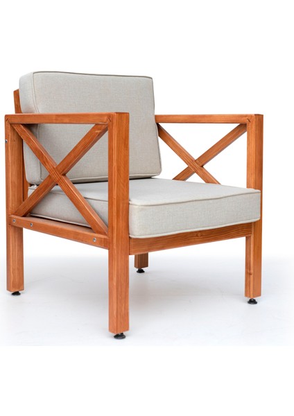 Ahşap Bahçe Mobilyası Balkon Takımı 3lü Koltuk I 2 x Tekli Koltuk I 1 Çiftli Koltuk I Masa I Minderler Dahil fırsatları