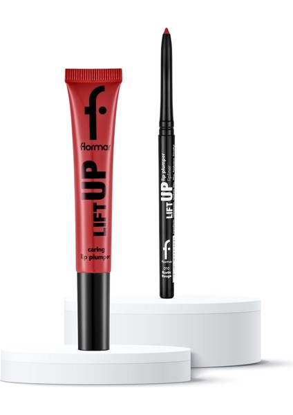 Lift Up Dolgun Görünüm Veren 2'li Kırmızı Dudak Seti