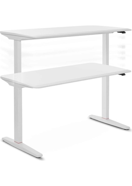 U-Do Sit&stand Yükseklik Ayarlı Kumandalı Çalışma Masası - Hdf Toz Boya Beyaz indirimleri