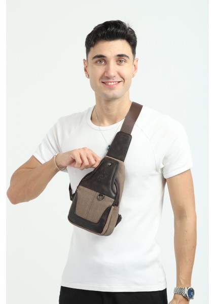 Kanvas Çok Bölmeli Günlük Çapraz Askılı Omuz Çantası modelleri