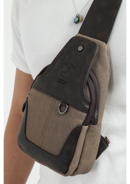 Kanvas Çok Bölmeli Günlük Çapraz Askılı Omuz Çantası