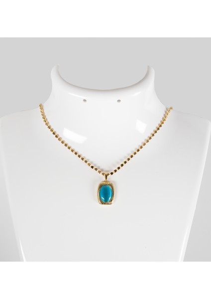 Doğal Taşlı Kadın Kolye, Zincir ile Birlikte Gönderilir Ve 3 Zincir Seçeneği fiyatları