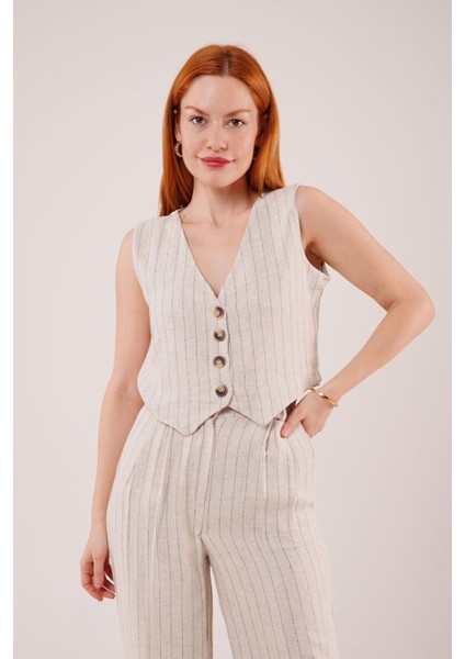 Yelek ve Pantolon Mavi Şeritli Ikili Takım modelleri