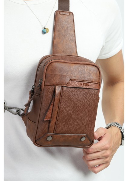 Erkek Siyah Çok Bölmeli Günlük Çapraz Askılı Omuz Çantası indirimleri