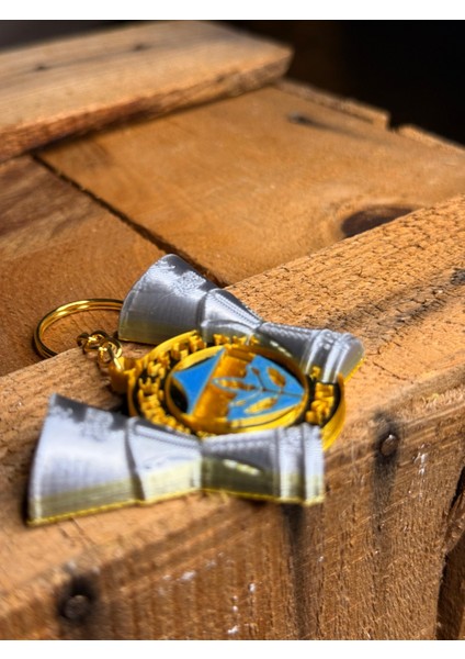 Fenerbahçe 3D Anahtarlık Gri Mavi Sarı Euroleague Kupası Temalı Renkli Taraftar Hediyesi Anahtarlık 2 Kupalı Fb Anahtarlık fırsatları