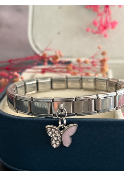 Kelebek Çelik Charm