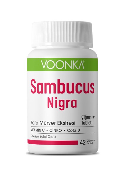 Sambucus Nigra Çiğneme 42 Çiğneme Tableti