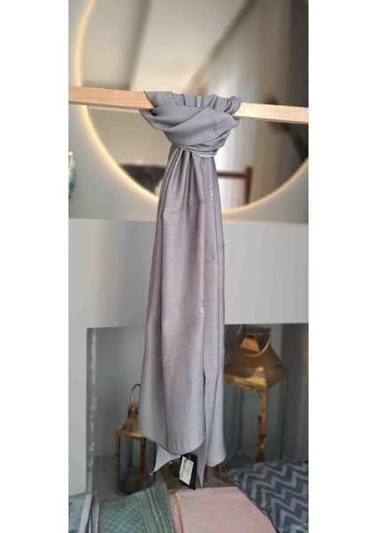 Gri Şal, Keten Ipek Karışımı Pamuklu Şal indirimleri