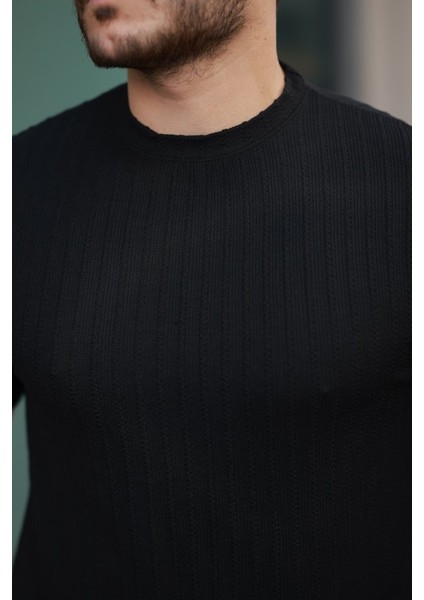 Erkek Kısa Kollu Örgü Kumaş Bisiklet Yaka T-Shirt modelleri