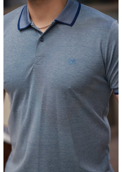 Erkek Yakalı Kagi Kumaş Kısa Kollu T-Shirt modelleri