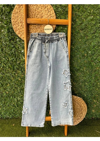 Beli Lastikli Yıldız Detaylı Pantolon