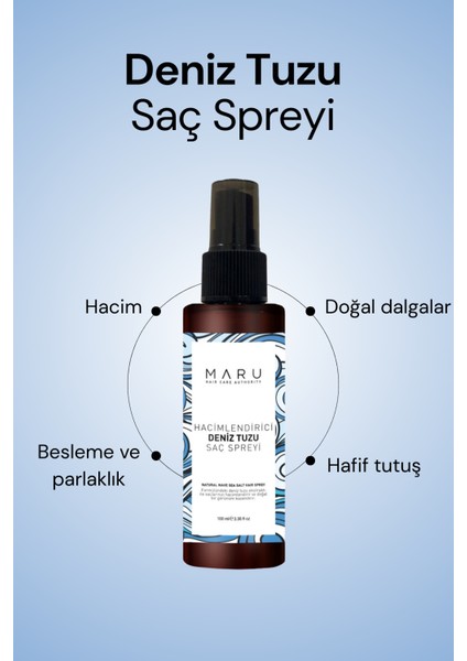 Deniz Tuzu Saç Spreyi - Doğal Dalga Sağlayan ve Hacim Veren Saç Spreyi 100 ml fiyatları