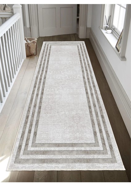 Gri Dijital Baskı Salon Halısı Kaymaz Tabanlı Yıkanabilir Halı Yolluk fiyatları