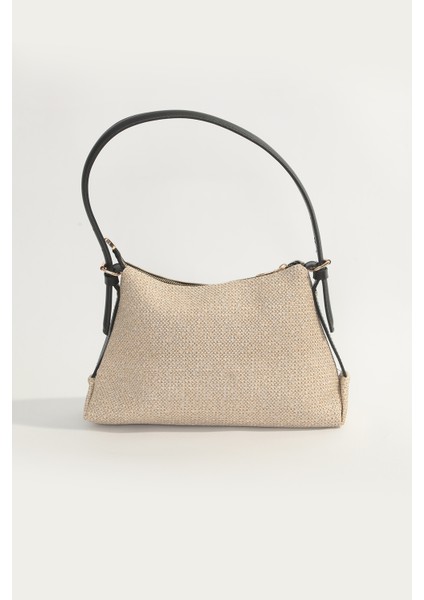 Hasır Dokulu Baget Omuz Çantası