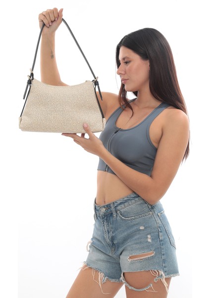 Hasır Dokulu Baget Omuz Çantası fırsatları