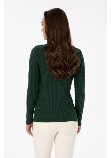 Kadın Koyu Yeşil Kazak /triko 50313626-VR079 indirimleri