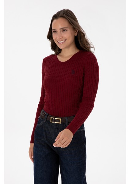 Kadın Bordo Kazak /triko 50313626-VR014 modelleri