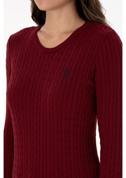 Kadın Bordo Kazak /triko 50313626-VR014