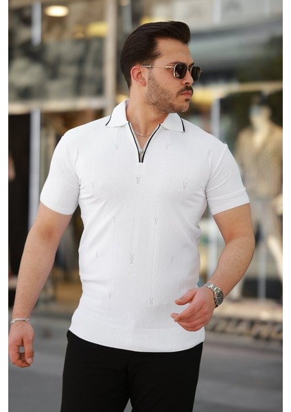 Erkek Yakalı Kısa Kollu T-Shirt