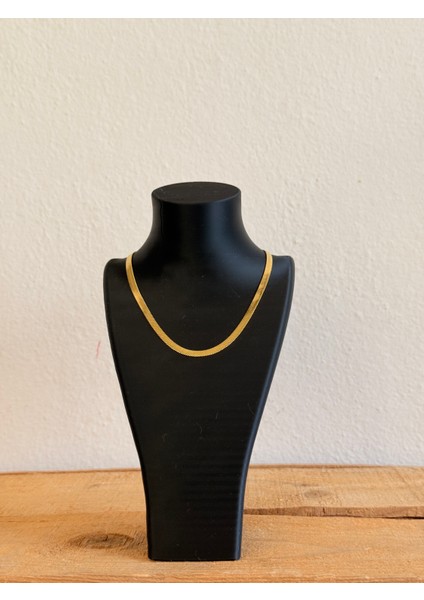 Kolye Büstü Siyah Takı Standı Organizer 20 cm 3 Bölmeli - 3D Baskı Takılık Büst Tarzı Dekoratif Şık Organizer modelleri