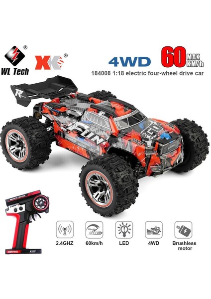 60 Km Hız Yapan Elektrikli Araba Uzaktan Kumandalı LED Işıklı 4x4 Off-Road Arazi Aracı