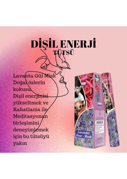 Dişil Enerji Tütsü 20 Çubuk