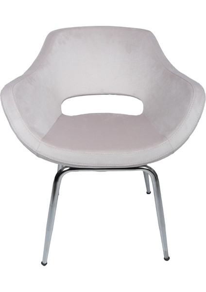 Krom Sabit Ayaklı | Ofis Çocuk Odası Çalışma Sandalyesi Baby Face Kumaş Monaco