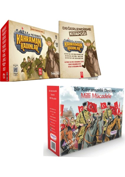 Milli Mücadelede Kahraman Kadınlar Hikayenve Kahramanlık Destanı–Milli Mücadele Seti (10 Lu)