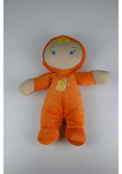Ilk Soft Bebeğim Bez Bebek Turuncu