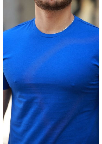 Erkek Bisiklet Yaka Basic Tişört modelleri