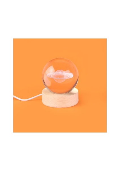 Deco Satürn Ledli Küre - 6 cm