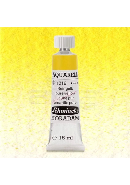 Horadam Aquarell Tube 15ML Seri 2 Pure Yellow 216