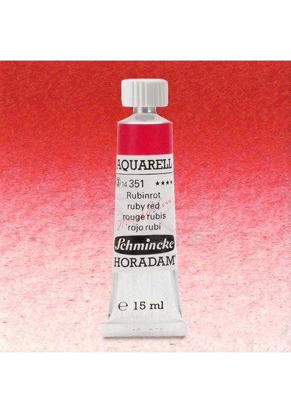 Horadam Aquarell Tube 15ML Seri 3 Ruby Red 351