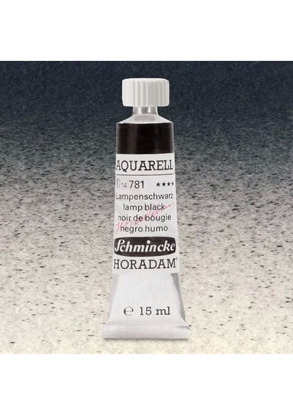 Horadam Aquarell Tube 15ML Seri 1 Lamp Black 781