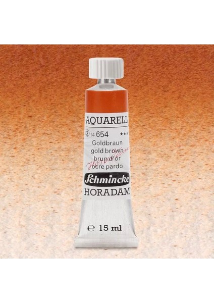 Horadam Aquarell Tube 15ML Seri 2 Gold Brown 654