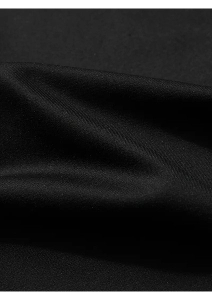 Baskılı Oversize Bisiklet Yaka T-Shirt - Siyah fırsatları