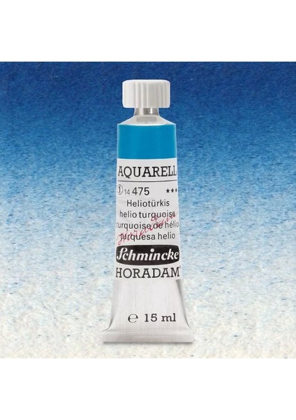 Horadam Aquarell Tube 15ML Seri 1 Helio Turquoise 475