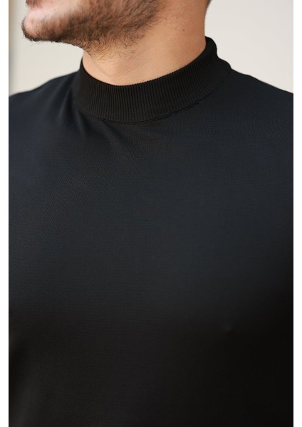 Erkek Yarım Balıkçı Yaka Kısa Kollu Tişört modelleri