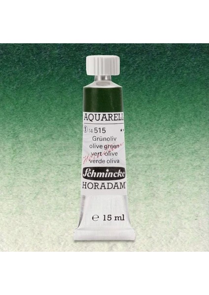 Horadam Aquarell Tube 15ML Seri 1 Green Olive 515