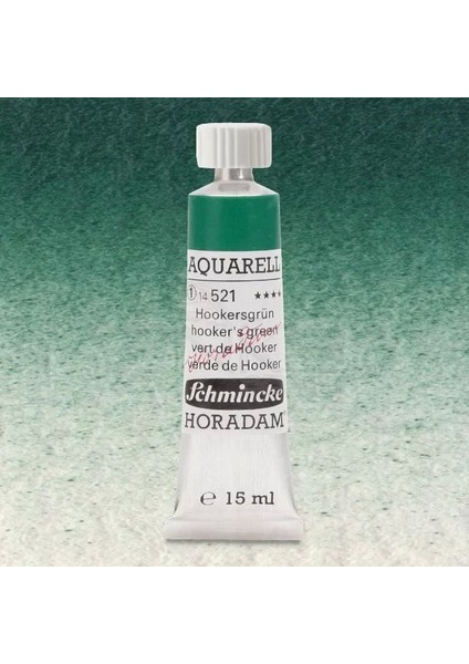 Horadam Aquarell Tube 15ML Seri 1 Hookers Green 521